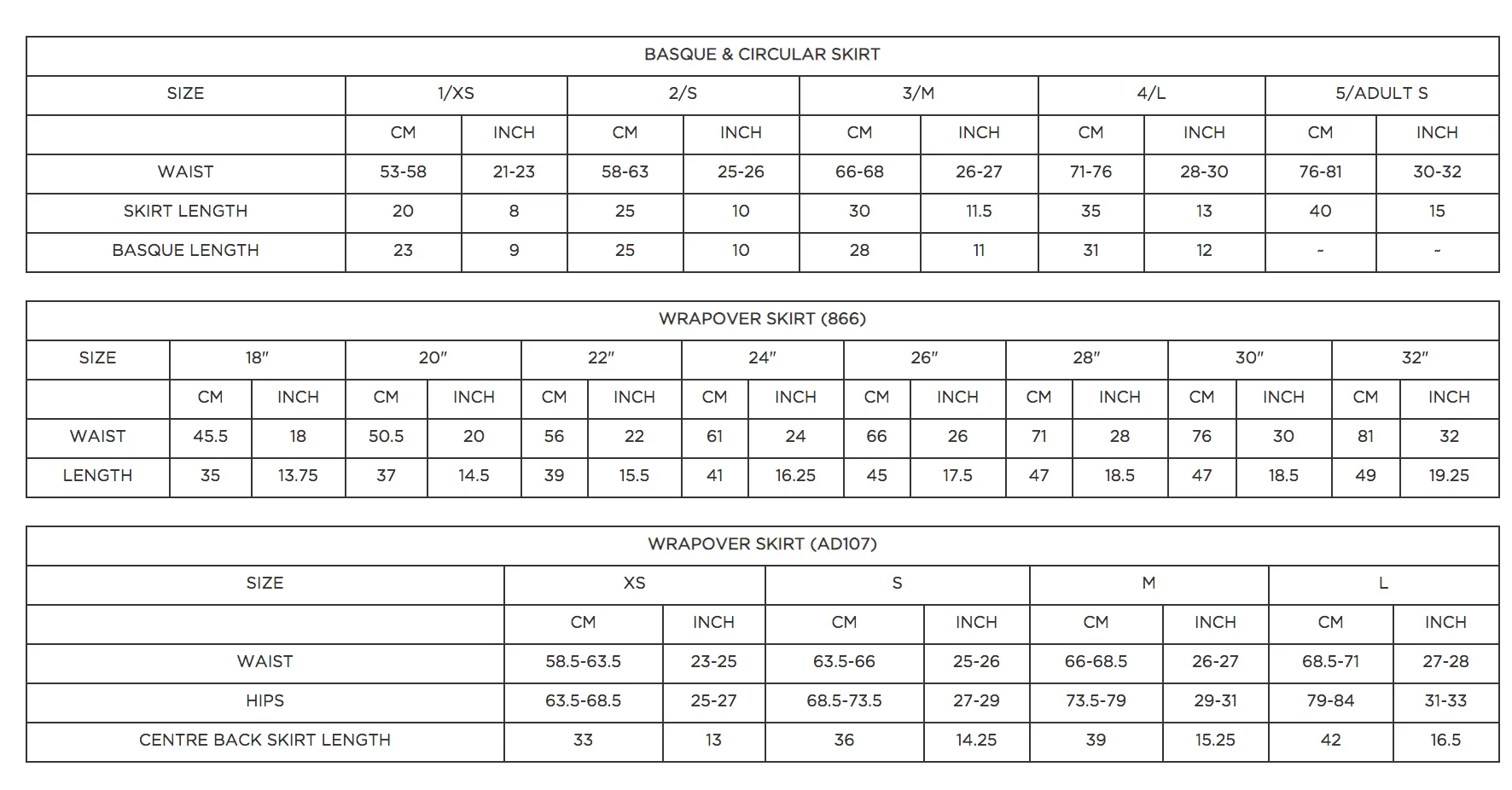 1st Position Basque Dance Skirt