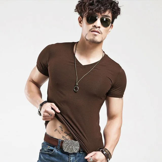 2019 MRMT Brand Clothing 10 colors Men T Shirt Fitness Casual Mens V neck Man T-shirt For Male Tshirts S-5XL Free Shipping