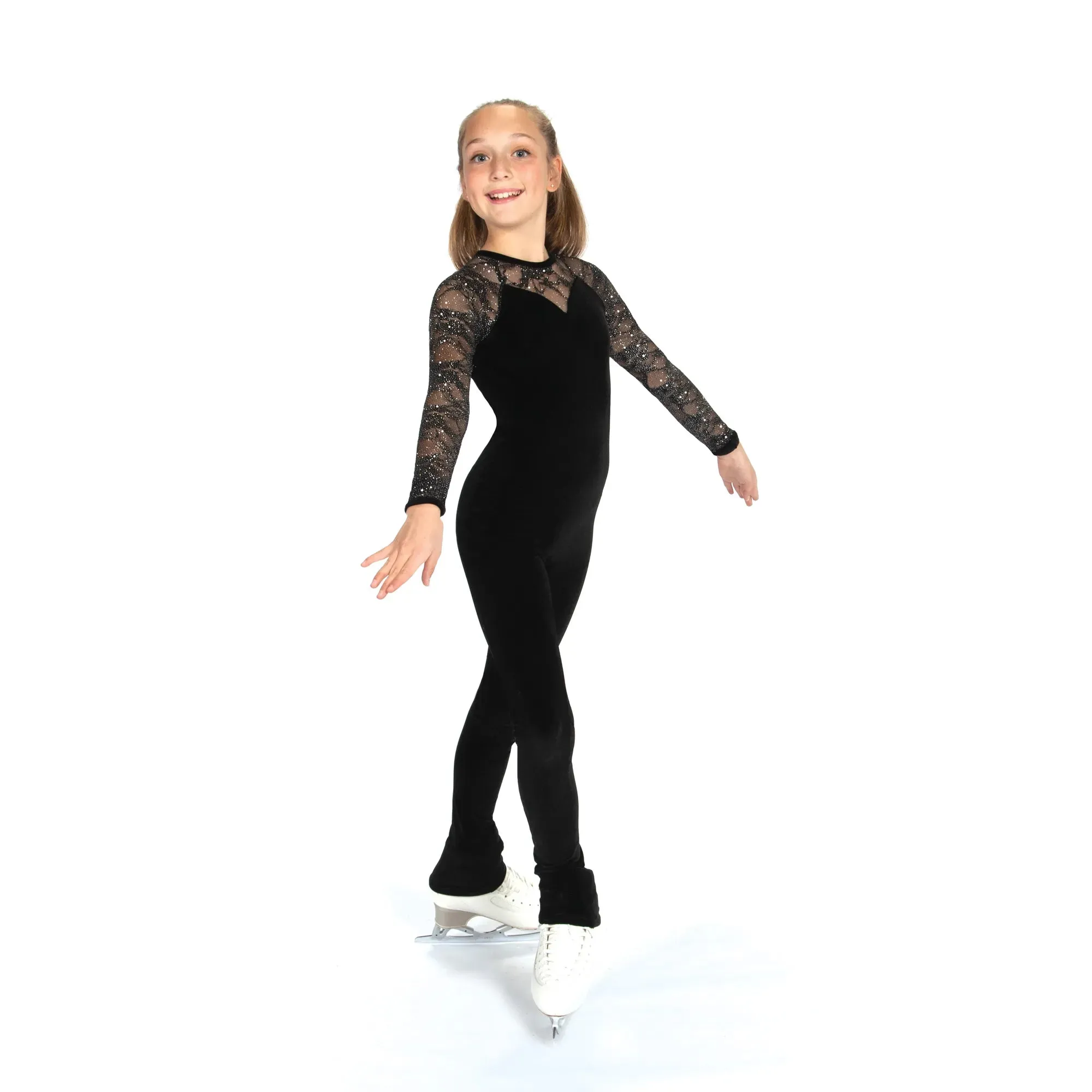 289 Competition Figure Skating Glitter Lace 1-piece