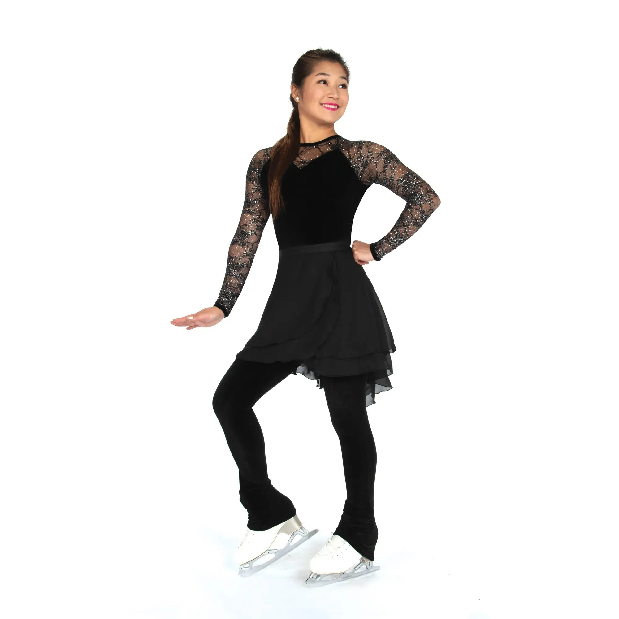 289 Competition Figure Skating Glitter Lace 1-piece