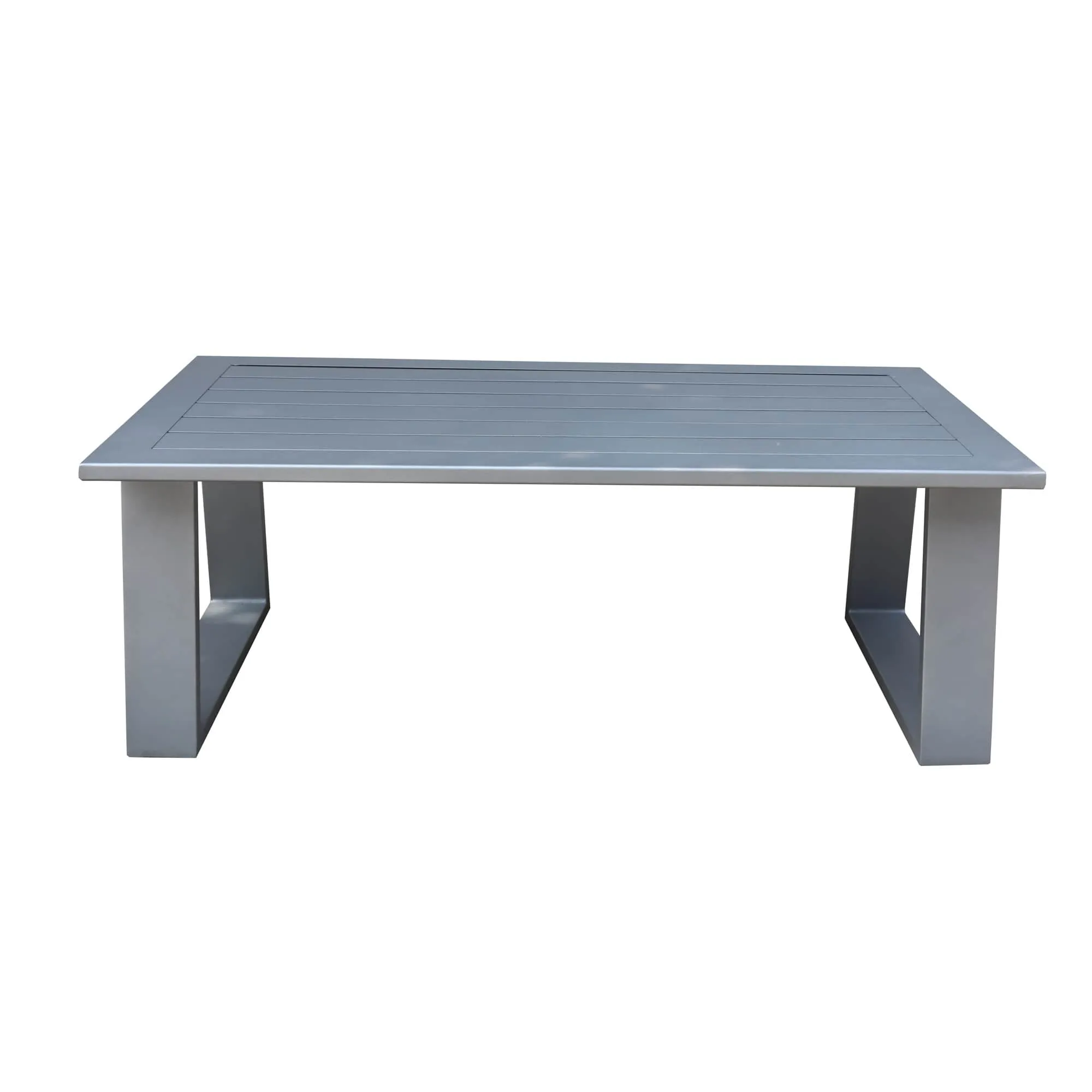 28" x 50" Aluminium Coffee Table - Remains Rust Free With UV Repellent Powder Coat Finish, A Note Worth Coffee Table.