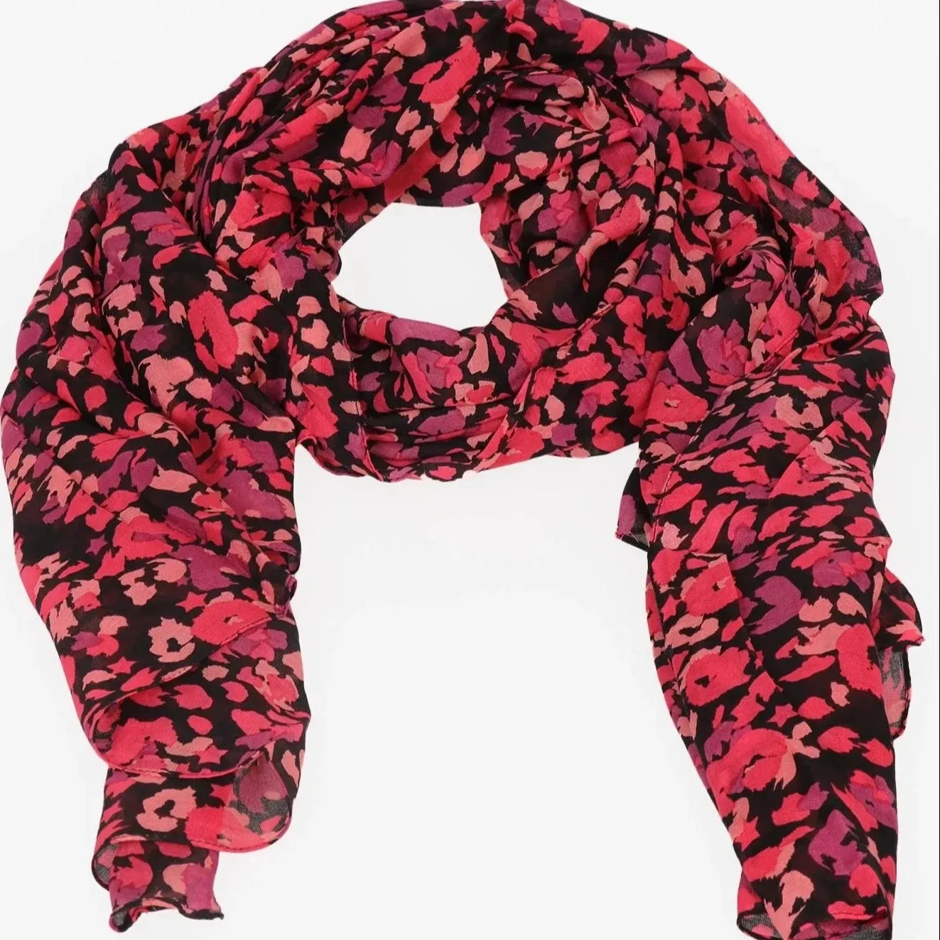 3138 Modal Blend Scarf in textured print