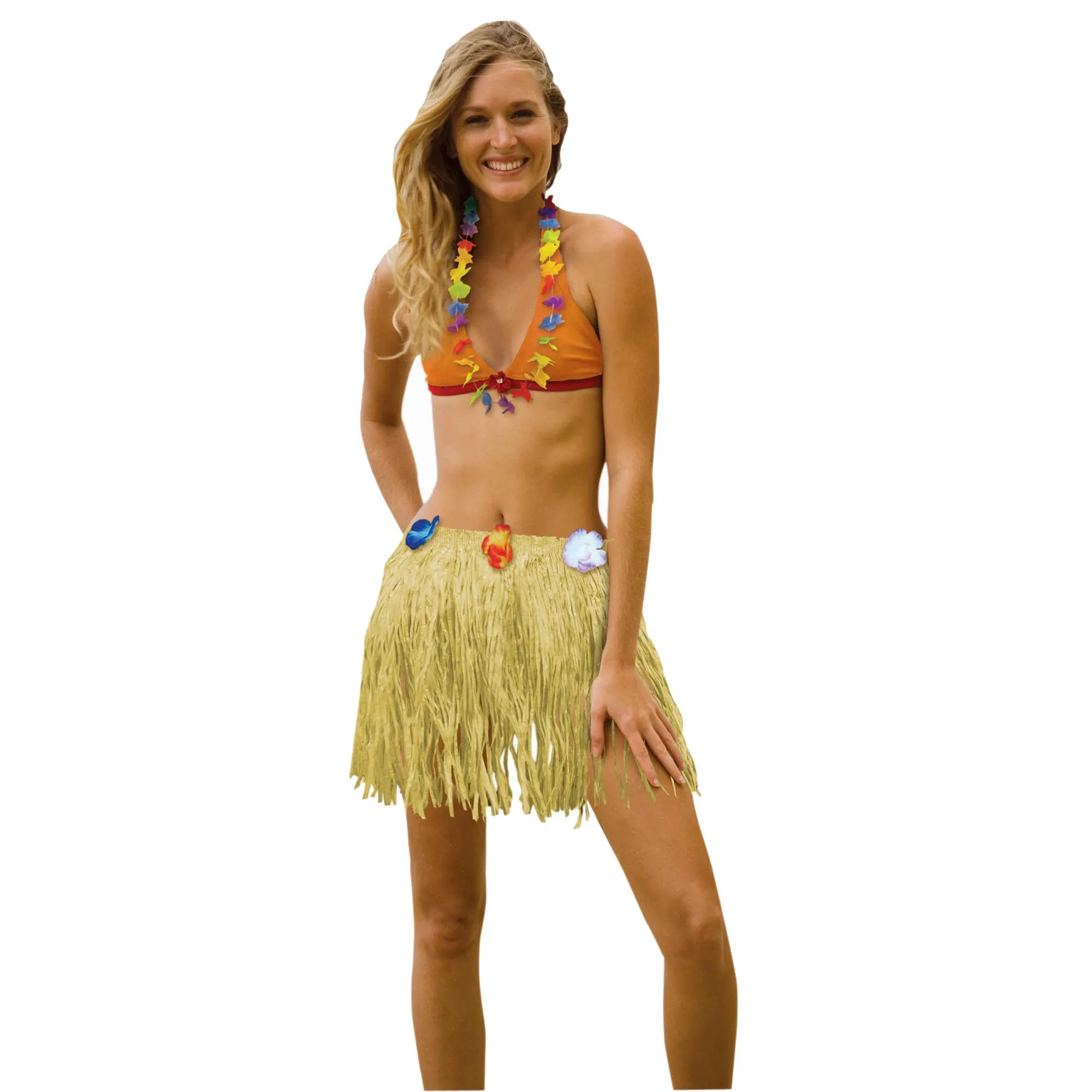 Adult Plastic Luau Skirt 18 x 31in