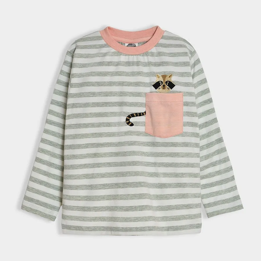 Adventure Knitted Cat Tee & Cardigan Set