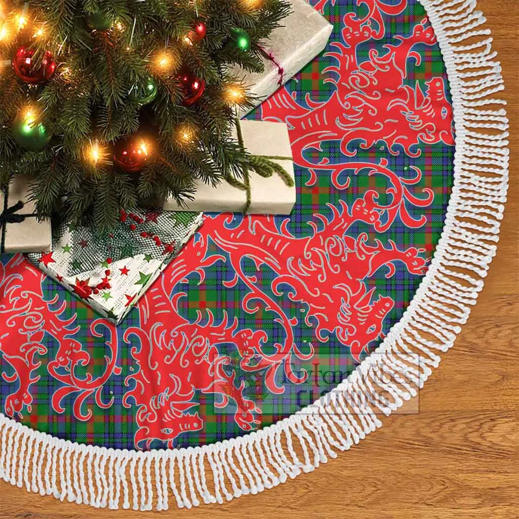 Aiton Tartan Christmas Tree Skirt Lion Rampant Style