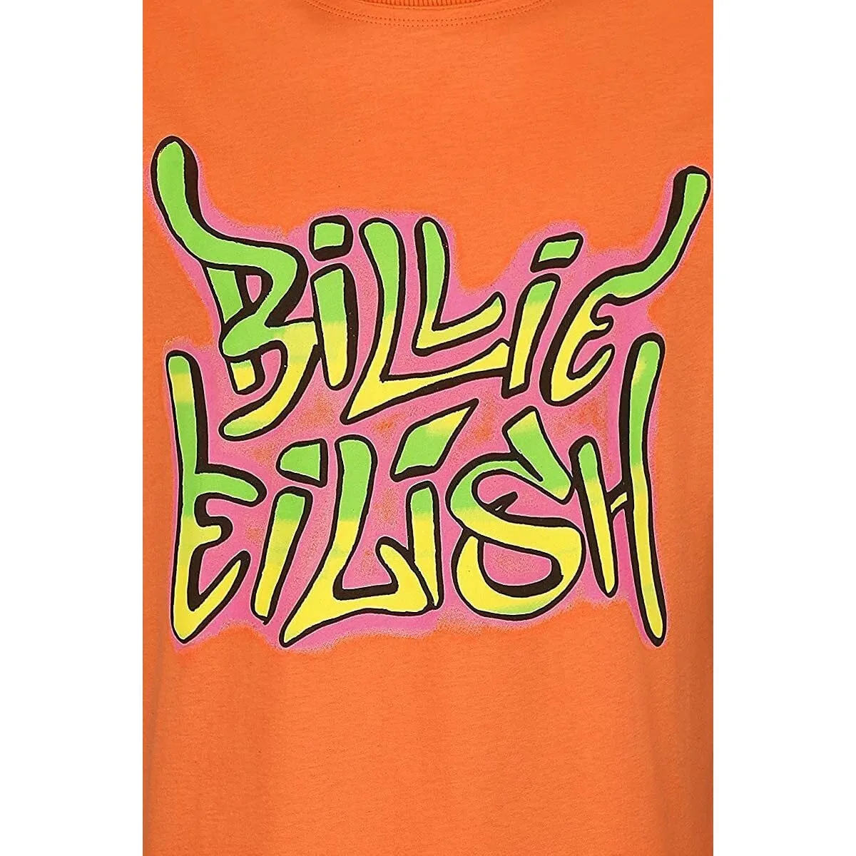 Amplified Mens Graffiti Billie Eilish T-Shirt