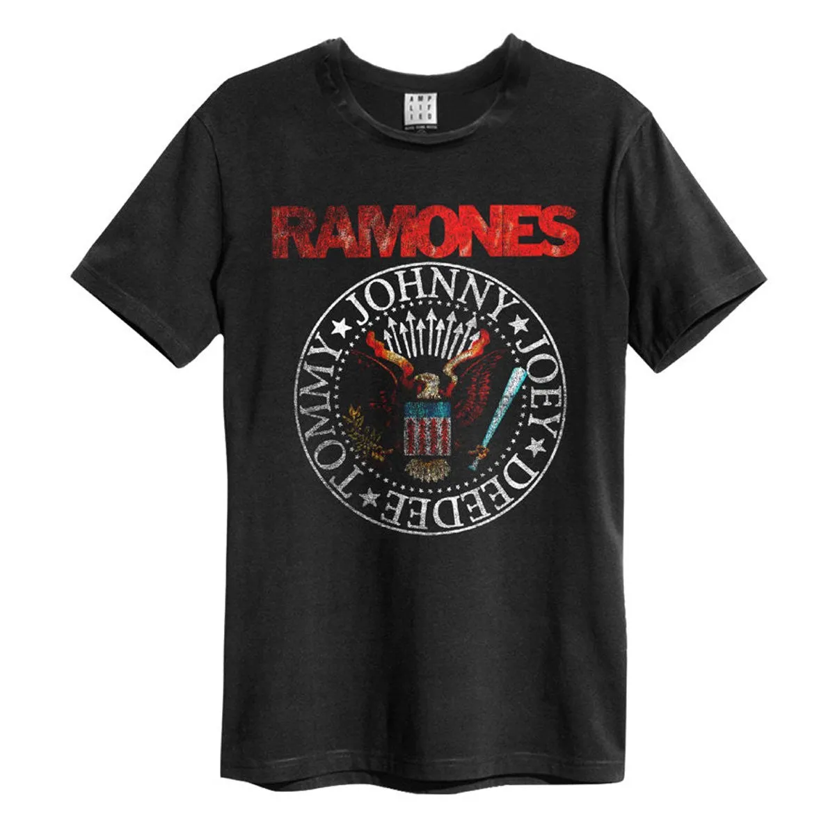 Amplified Mens Vintage Seal Ramones T-Shirt