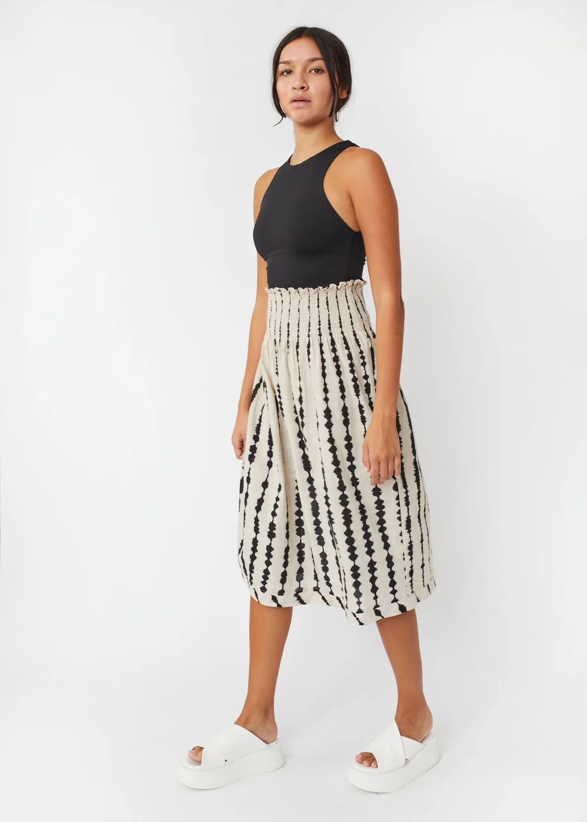 Araminta Tie Dye Stripes Skirt