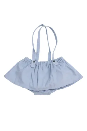 BABY CORDUROY SKIRT W. BLOOMERS - DUSTY BLUE