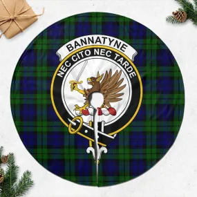 Bannatyne Tartan Christmas Tree Skirt with Family Crest