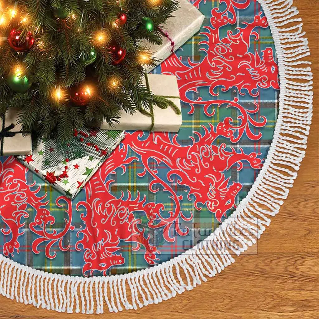 Barr Tartan Christmas Tree Skirt Lion Rampant Style