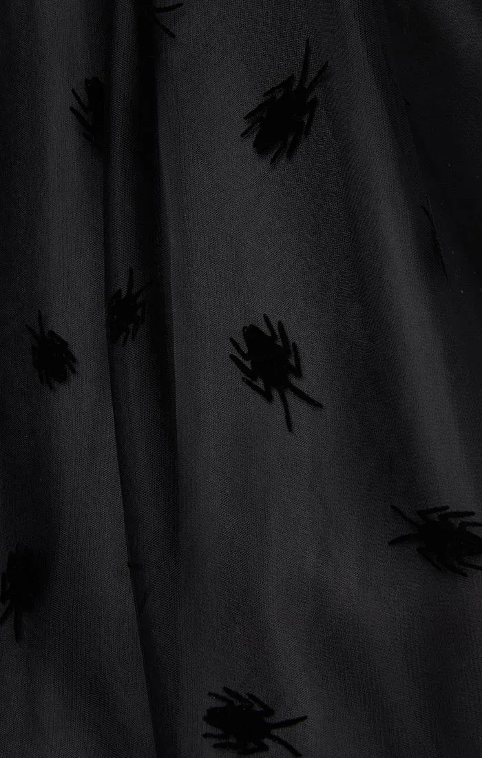 Beetlejuice x Unique Vintage Flocked Cockroach Swing Dress