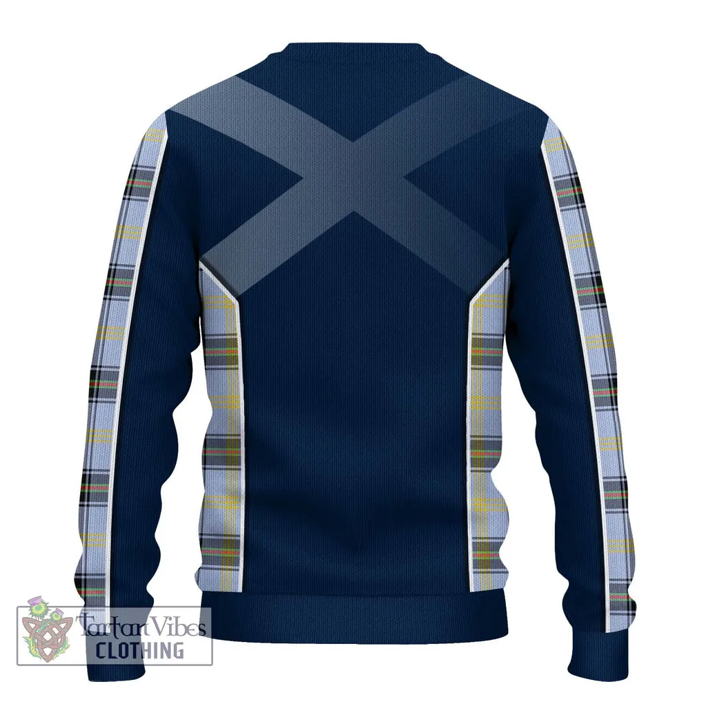 Bell Tartan Ugly Sweater with Family Crest and Lion Rampant Vibes Sport Style