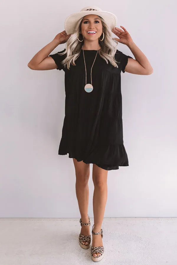 Beyond Basic Babydoll Dress in Black