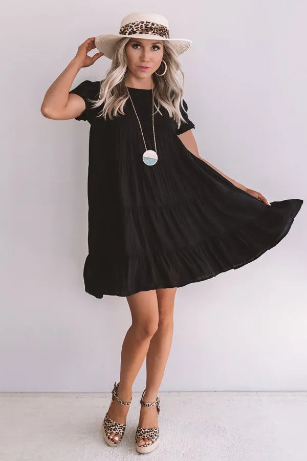 Beyond Basic Babydoll Dress in Black