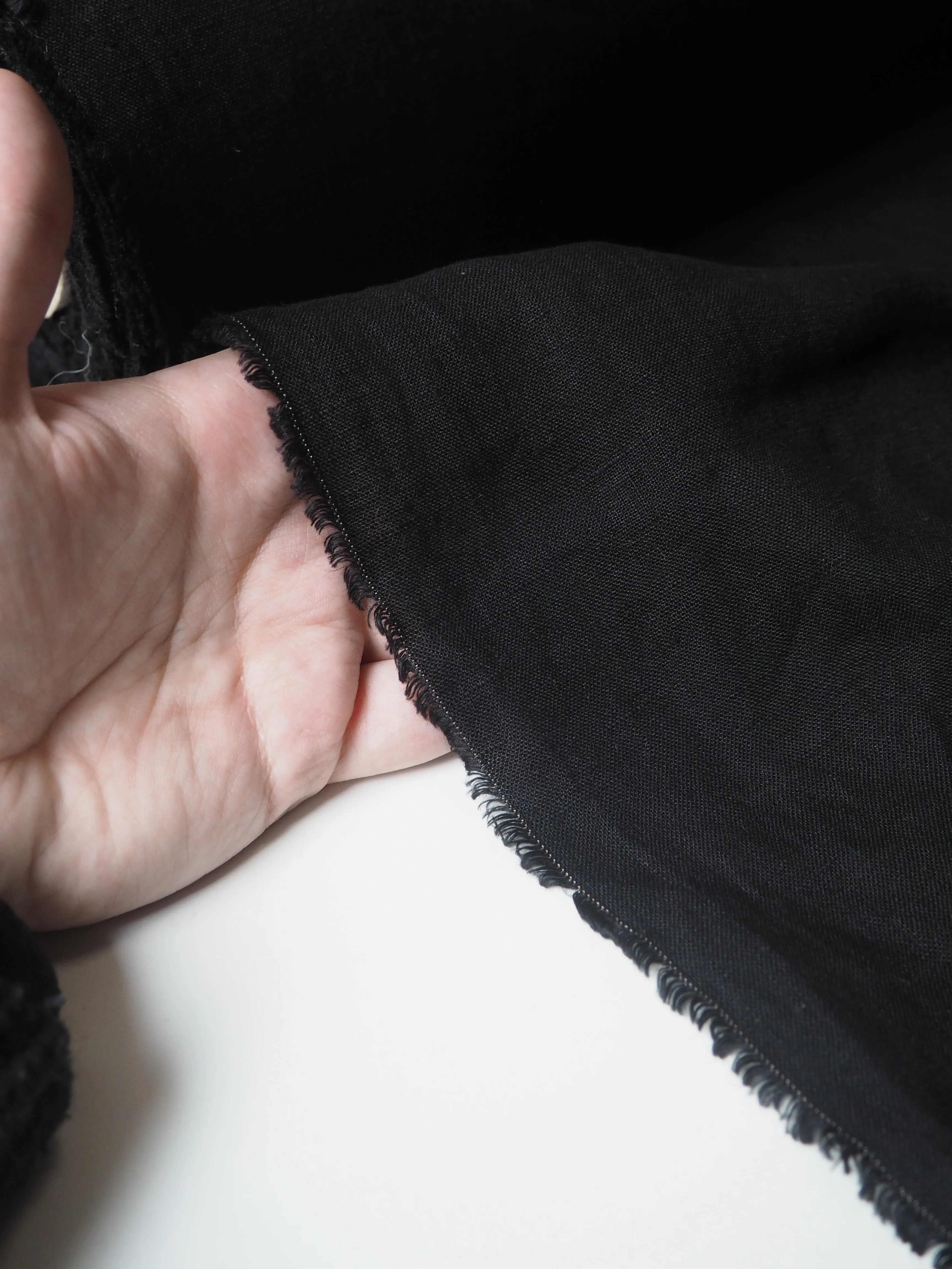 Black Softened Linen