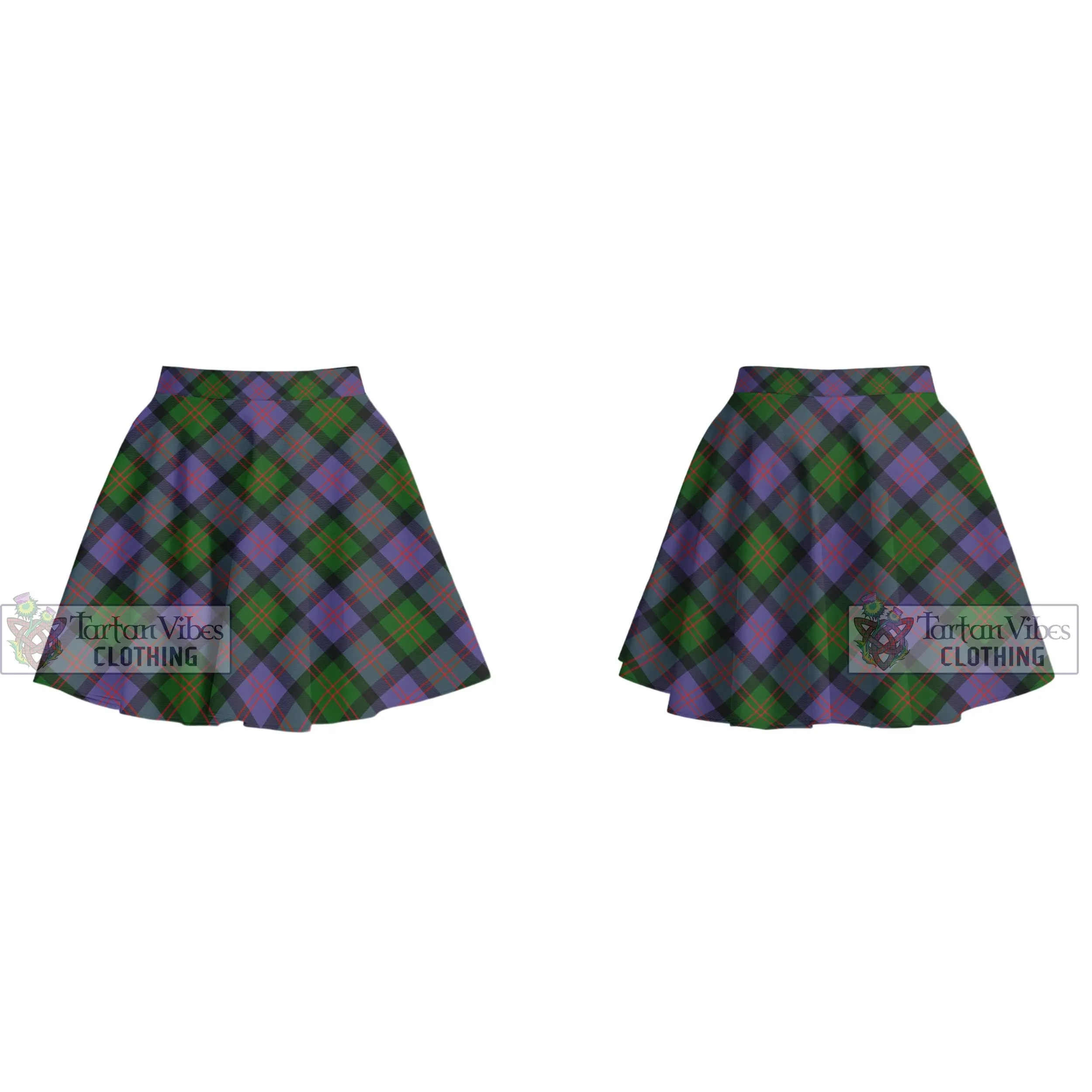 Blair Modern Tartan Women's Plated Mini Skirt