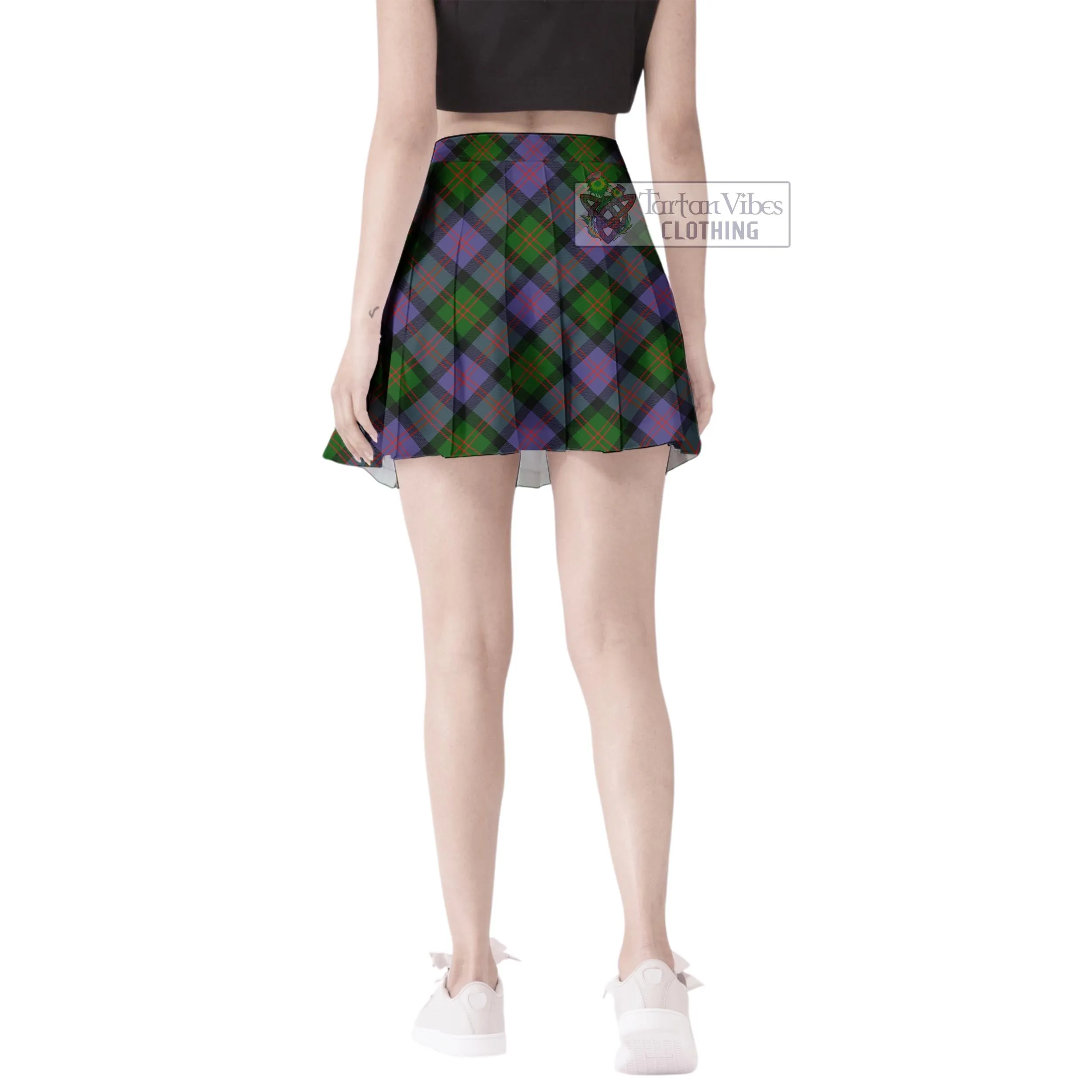 Blair Modern Tartan Women's Plated Mini Skirt