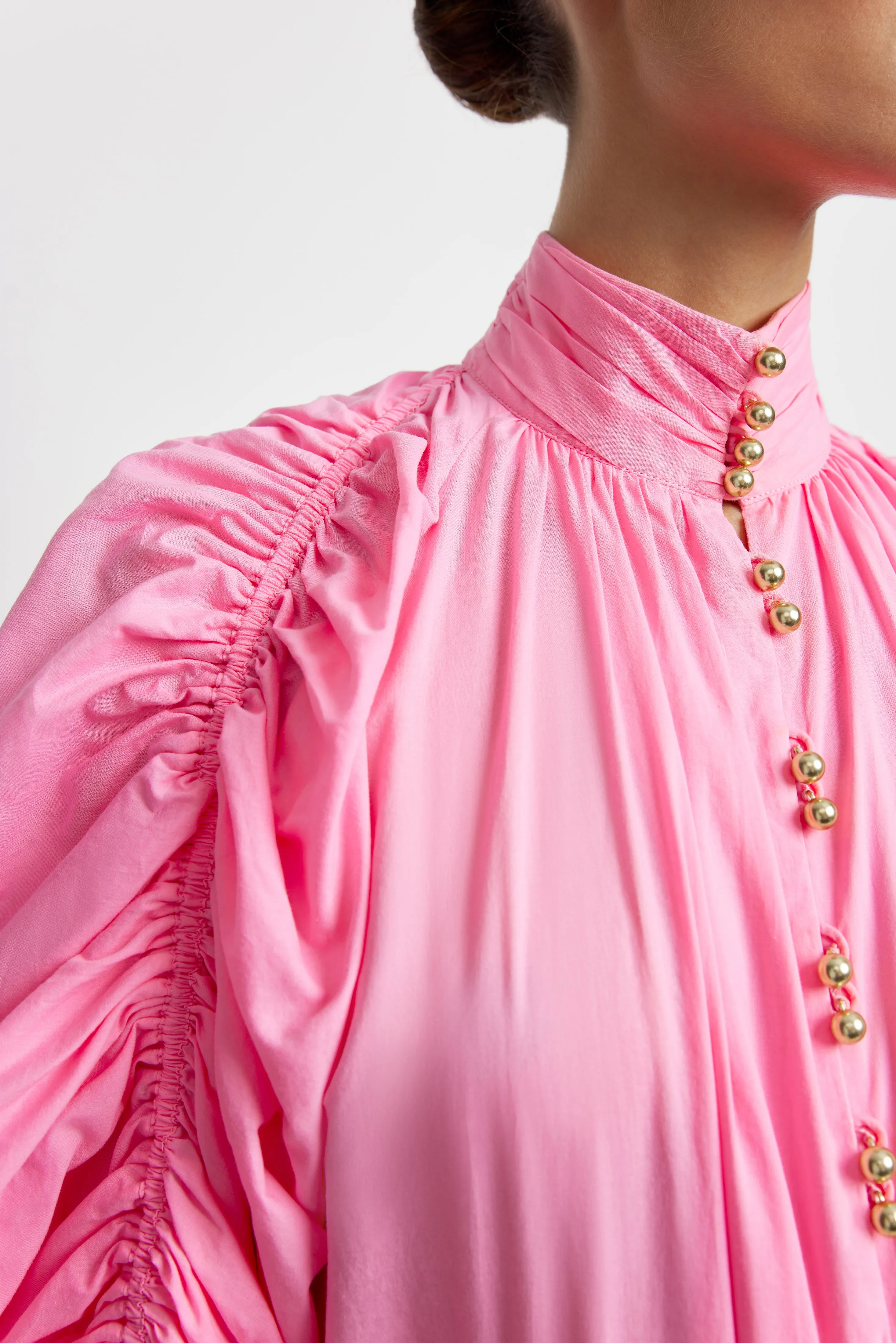 Bowshall Blouse - Pink