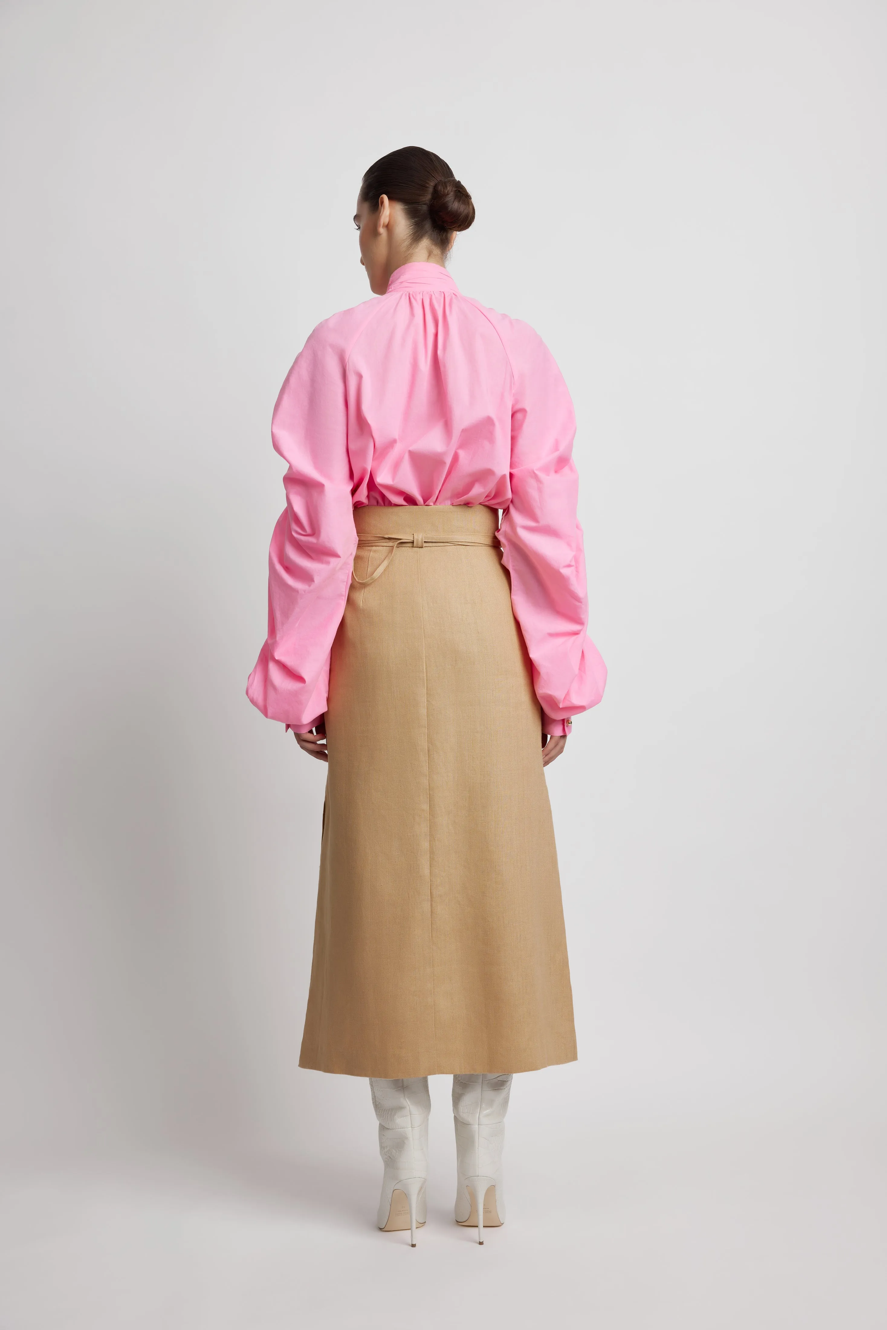 Bowshall Blouse - Pink