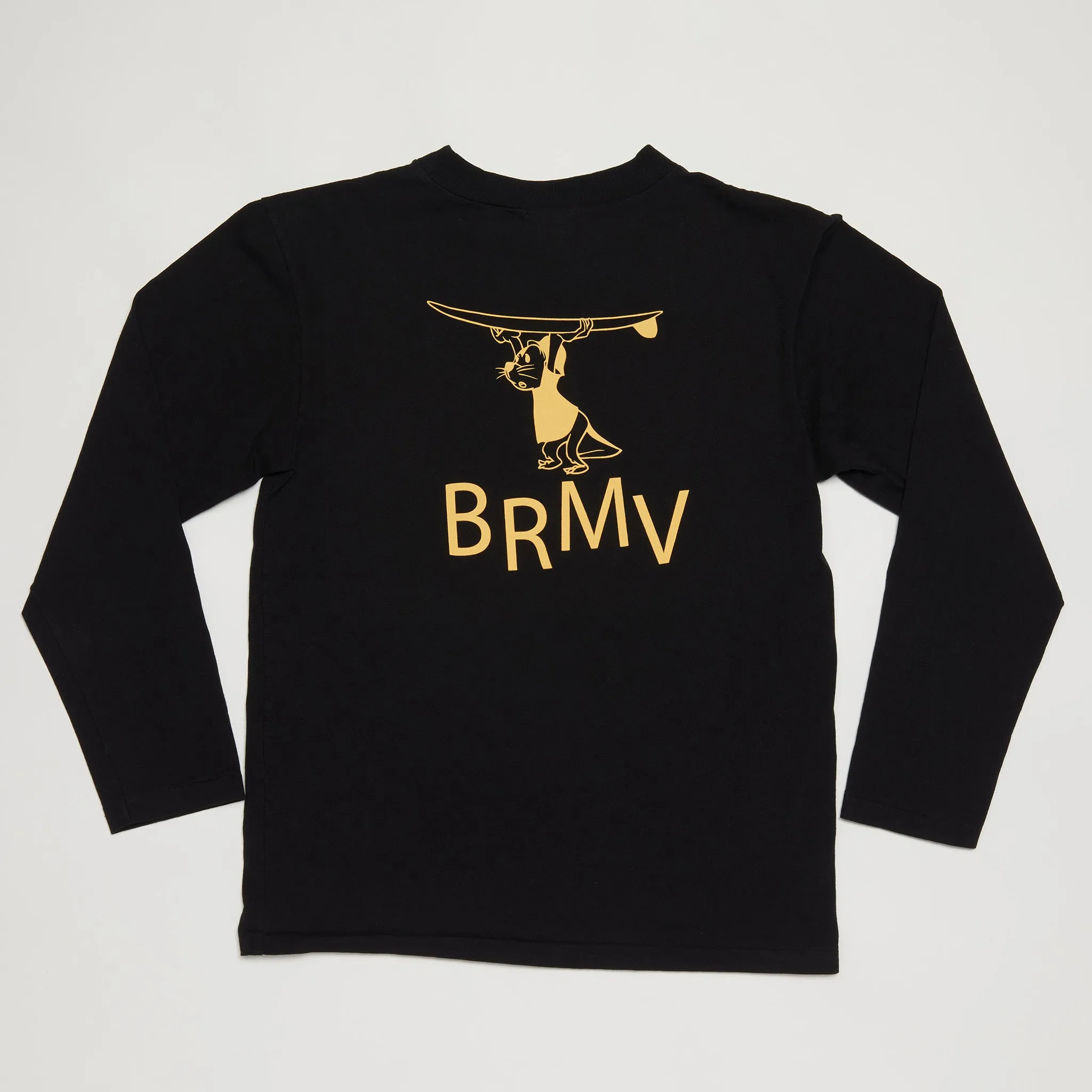 BRMV Mock Neck Long Sleeve Tee (Black)