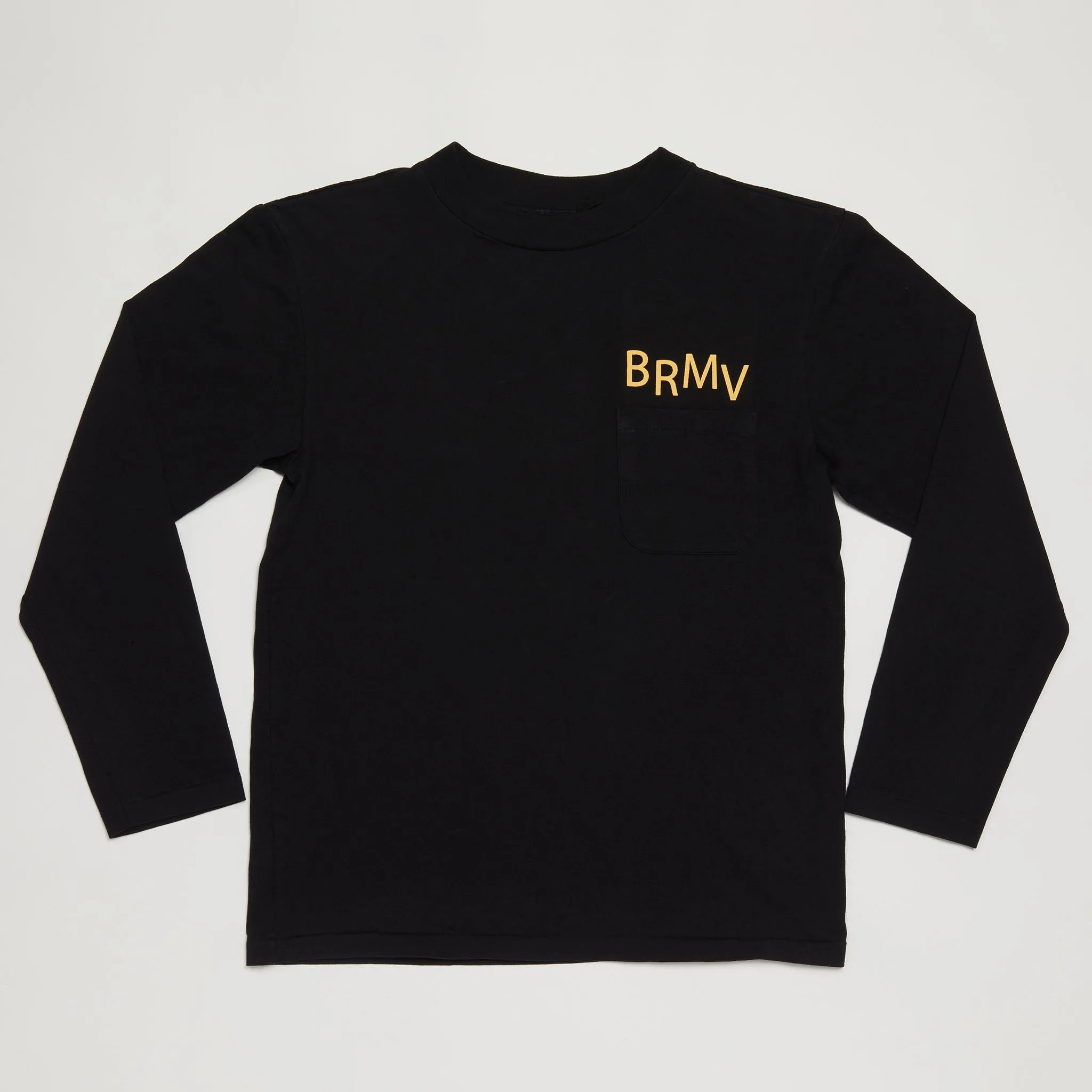 BRMV Mock Neck Long Sleeve Tee (Black)