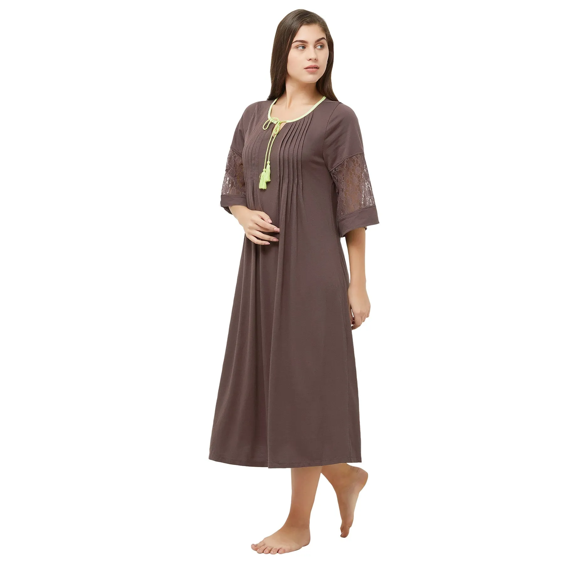 Calf Length Nighty-NT-106