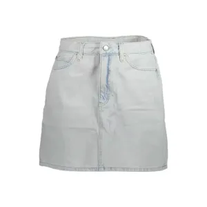 Calvin Klein Light Blue Cotton Women Skirt