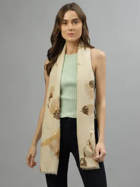 Centre Stage Women Yellow Printed Scarf