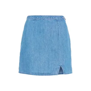 Chambray Denim Mini Skirt