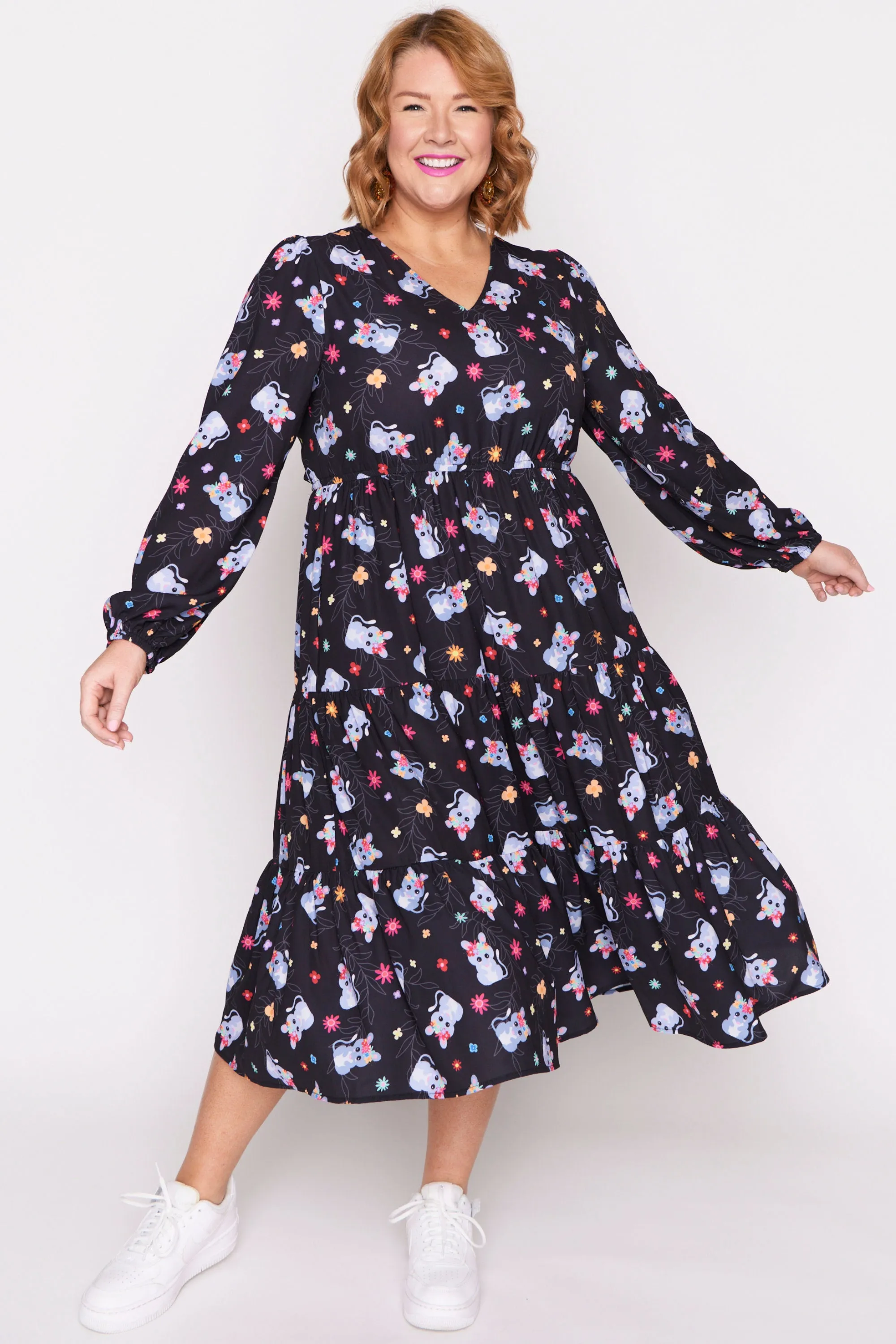 Charity Bilby Blossom Long Sleeve Dress