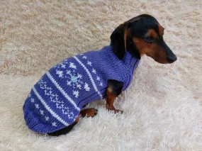 Christmas snowflake clothing for pets,dog jumper winter xmas,dachshund snowflake sweater,pets gift xmas