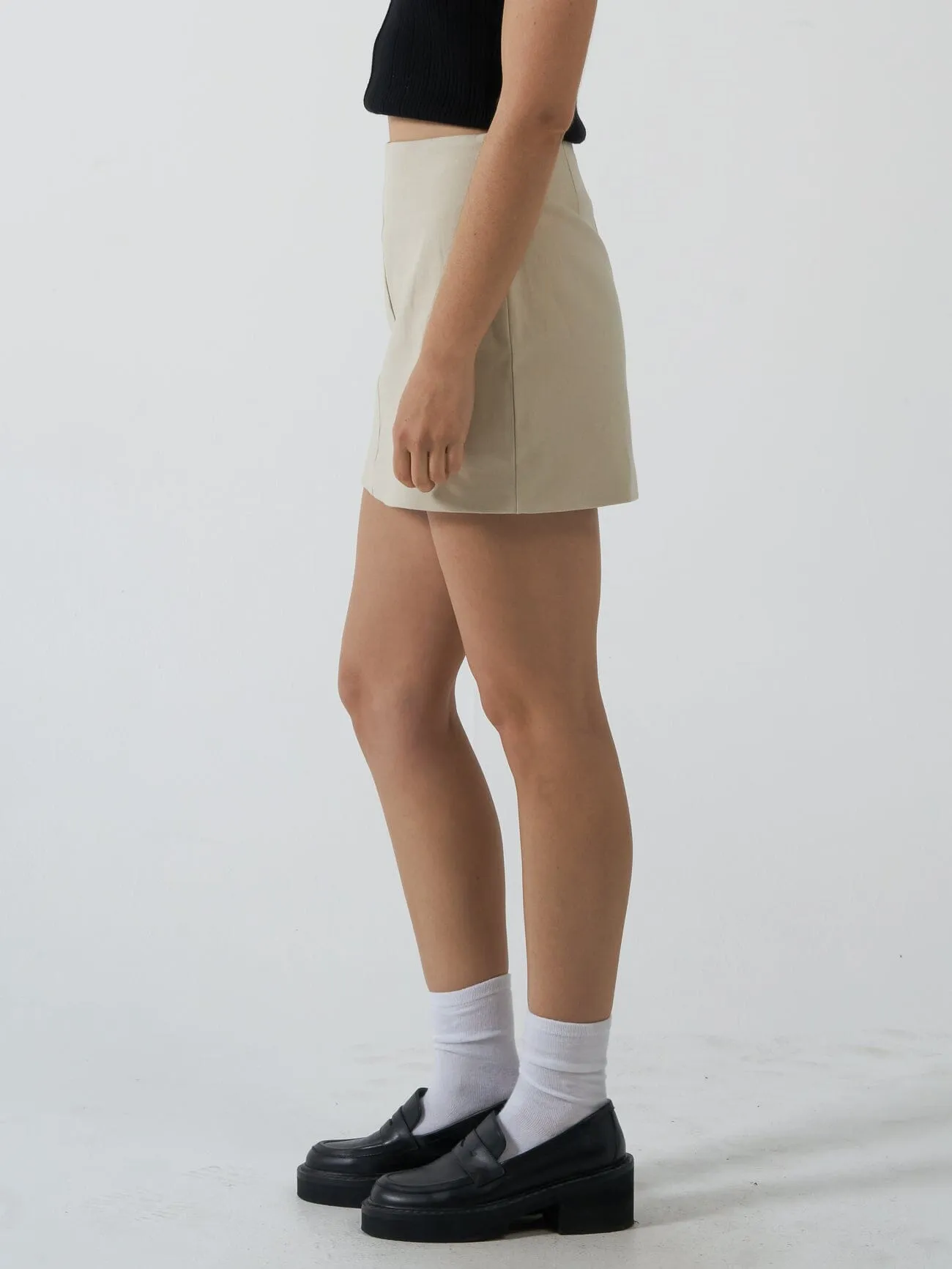 Clarity Mini Skirt - Fog