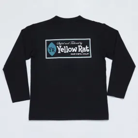 Classic Box Mock Neck Long Sleeve Tee (Black)