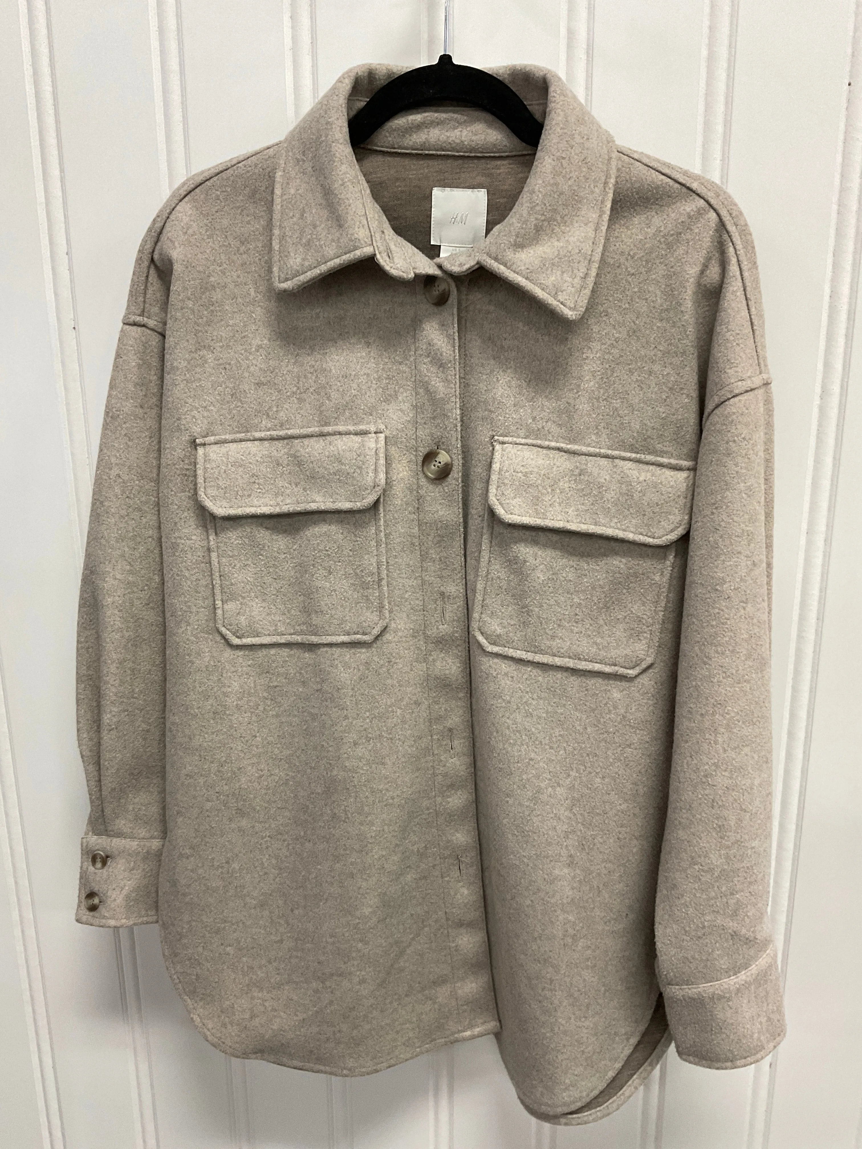 Coat Peacoat By H&m In Grey, Size: S