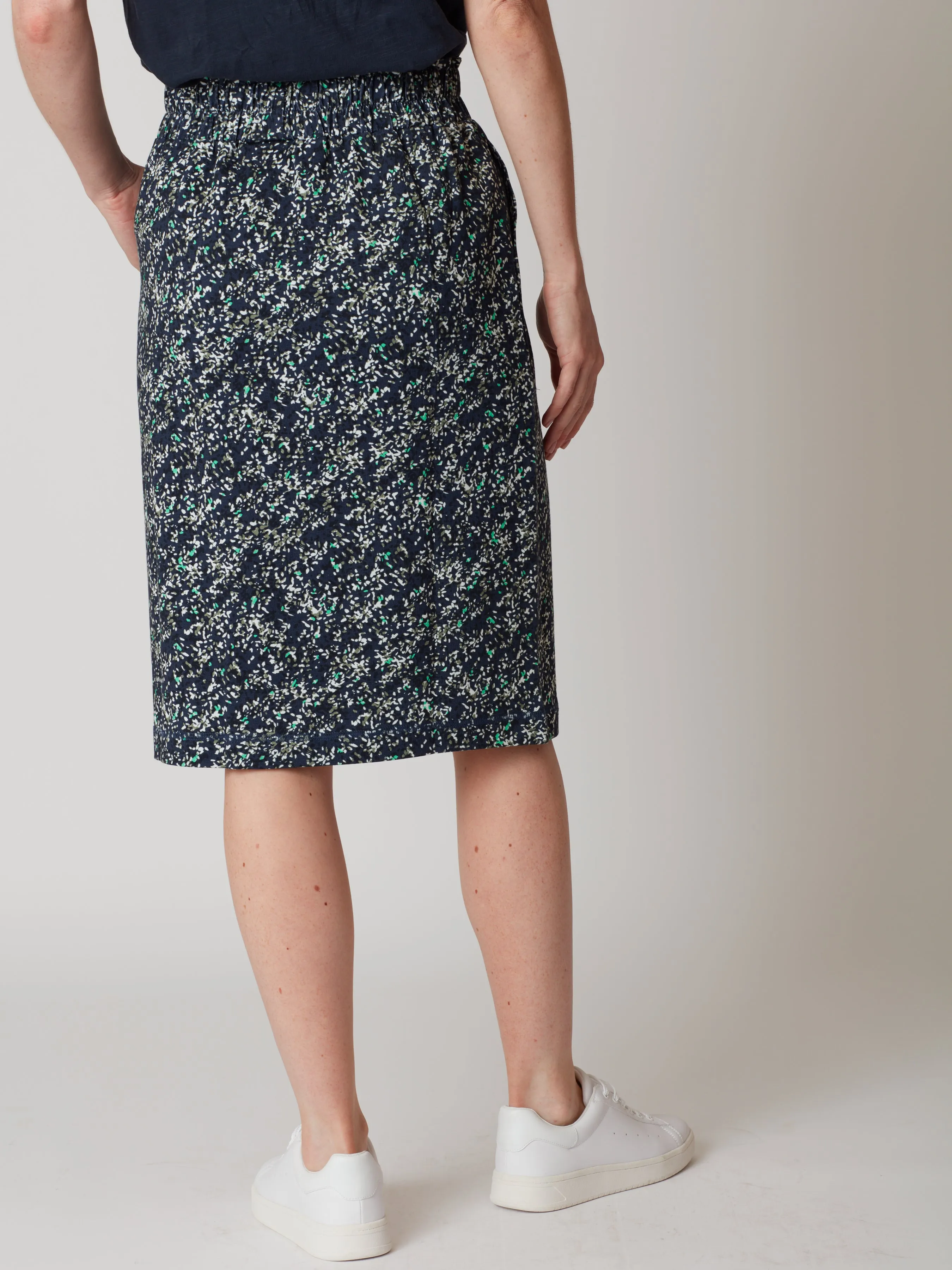 Colette Floral Printed Cotton Skirt