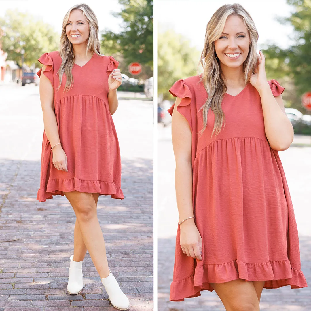 Cozy Cabana Dress, Desert Rose