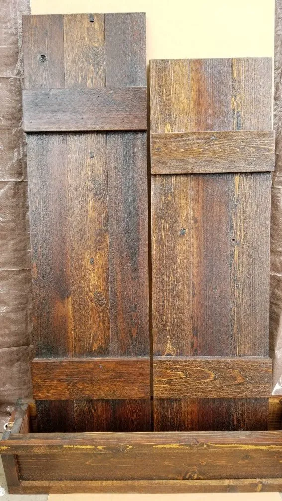 Custom RUSTIC Cedar Exterior Shutters