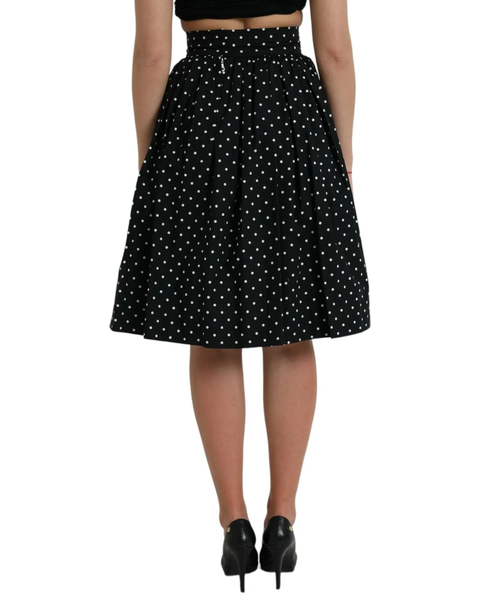 Dolce & Gabbana Polka Dot Skirt - Black