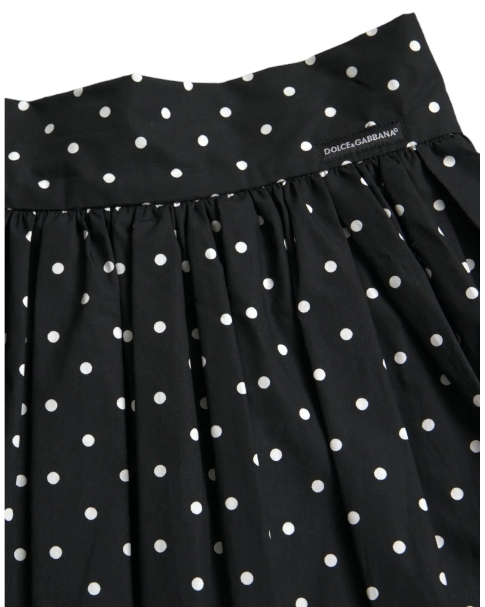 Dolce & Gabbana Polka Dot Skirt - Black