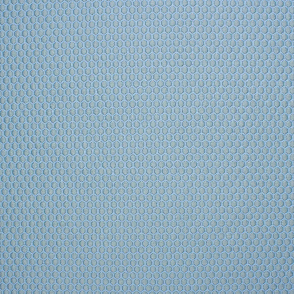 Dusty Blue Hexagonal Jacquard Microfibre