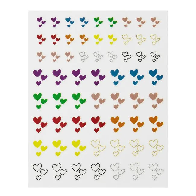 ella mila -  Nail Art Decal - Heart on my Sleeve - Hearts