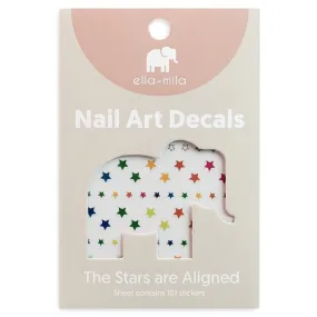 ella mila -  Nail Art Decal - The Stars Are Aligned - Stars and Diamonds