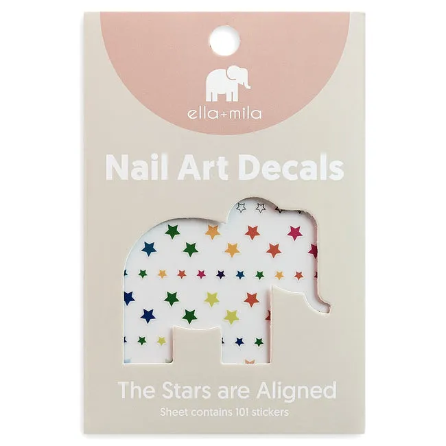 ella mila -  Nail Art Decal - The Stars Are Aligned - Stars and Diamonds