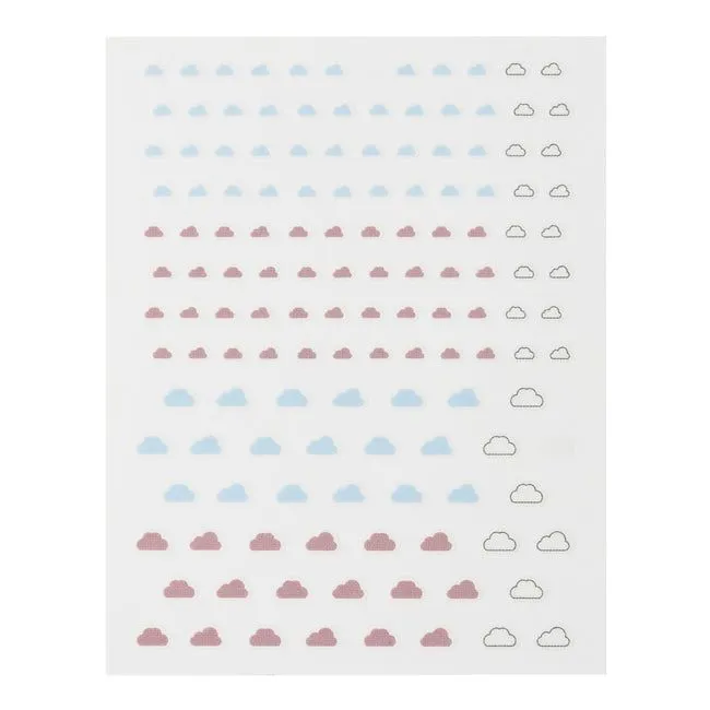 ella mila -  Nail Art Decal - Up In The Clouds - Clouds