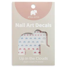 ella mila -  Nail Art Decal - Up In The Clouds - Clouds