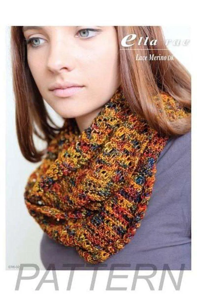 Ella Rae Lace Merino DK Infinity Scarf PATTERN ONLY