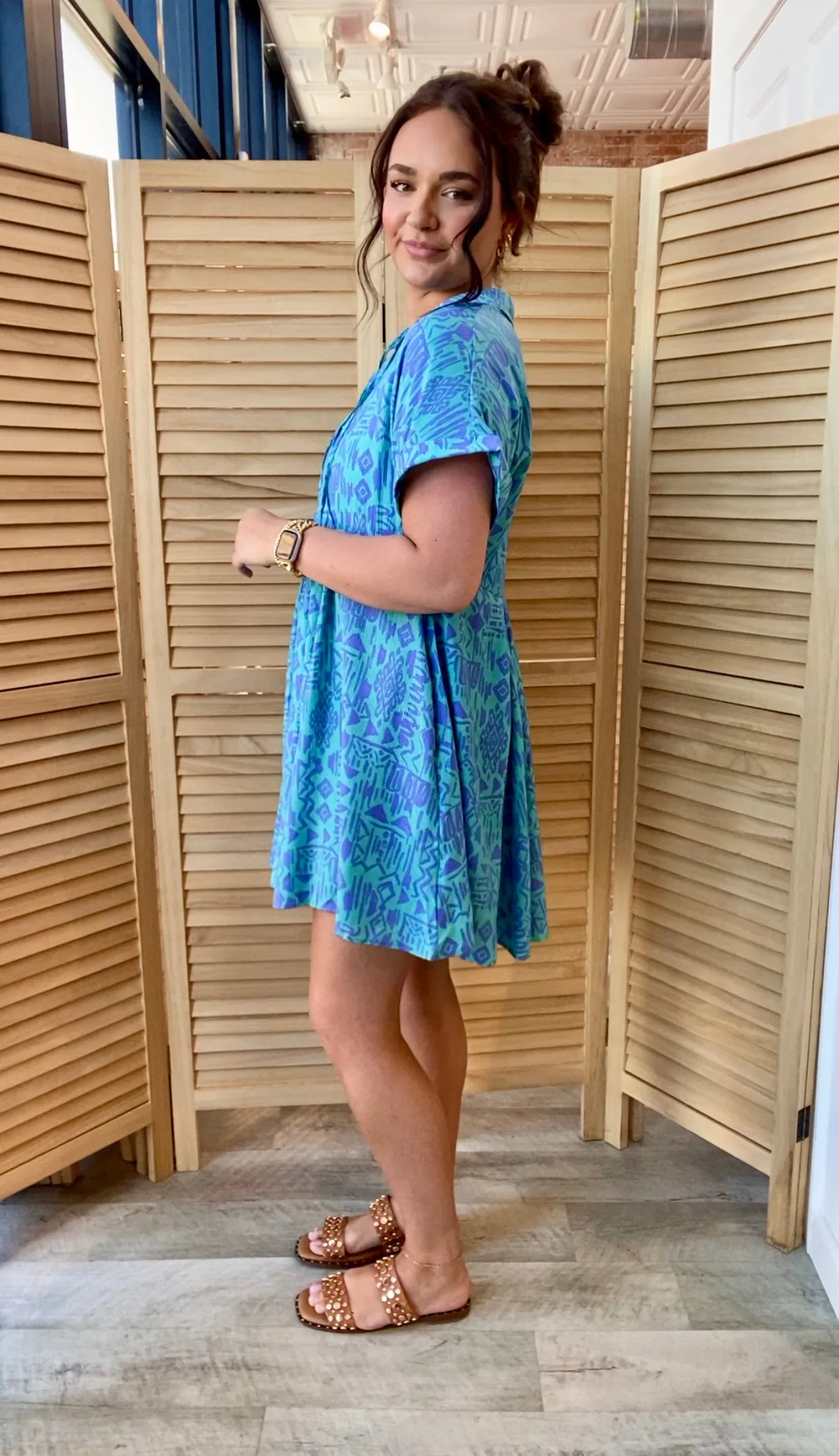 Ellie Mini Dress | Aqua