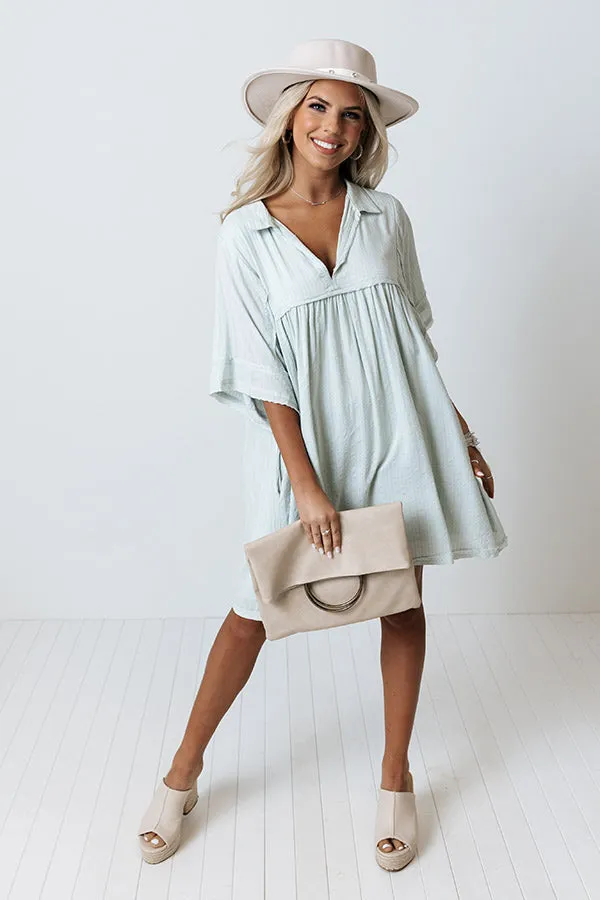 Fairy Dust Babydoll Dress In Mint