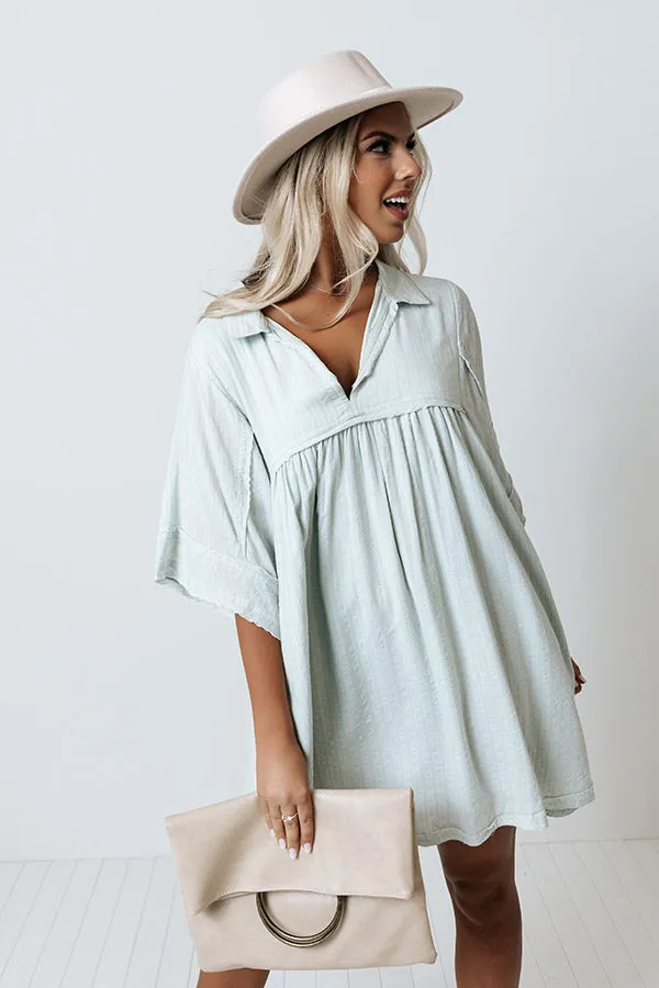 Fairy Dust Babydoll Dress In Mint